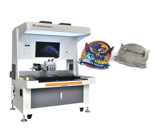 Novelty Enamel Emoji Badge Filling Machine